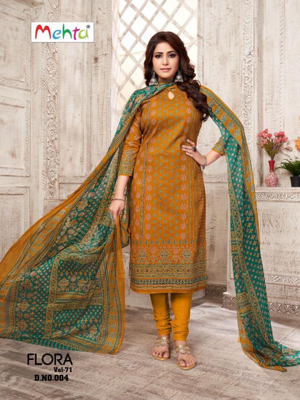 Mehta Flora Vol-71 Cotton Designer Exclusive Dress Material